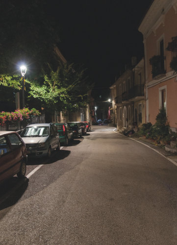 New streetlighting in Torraca